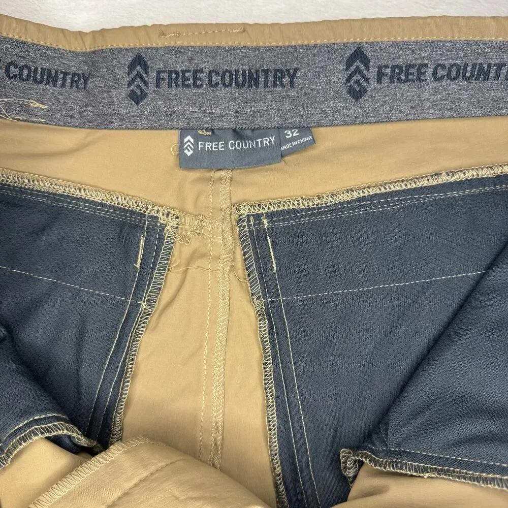 Free Country Convertible Hiking Pants Shorts Men's 32x32 - Picture 9 of 11